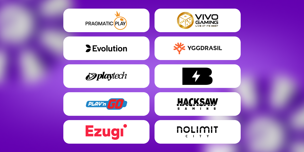 Lista de fornecedores de jogos do BetBuzz Casino incluindo marcas reconhecidas do mercado